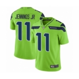 Men's Seattle Seahawks #11 Gary Jennings Jr. Limited Green Rush Vapor Untouchable Football Jersey