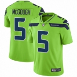 Men's Nike Seattle Seahawks #5 Alex McGough Limited Green Rush Vapor Untouchable NFL Jersey