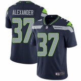 Men's Nike Seattle Seahawks #37 Shaun Alexander Steel Blue Team Color Vapor Untouchable Limited Player NFL Jersey