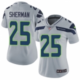 Women's Nike Seattle Seahawks #25 Richard Sherman Elite Grey Alternate NFL Jersey