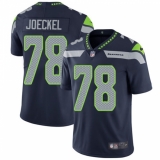 Youth Nike Seattle Seahawks #78 Luke Joeckel Elite Steel Blue Team Color NFL Jersey