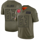 Men's Tampa Bay Buccaneers #63 Lee Roy Selmon Limited Camo 2019 Salute to Service Football Jersey