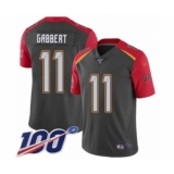 Men's Tampa Bay Buccaneers #11 Blaine Gabbert Limited Gray Inverted Legend 100th Season Football Jersey