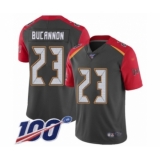 Youth Tampa Bay Buccaneers #23 Deone Bucannon Limited Gray Inverted Legend 100th Season Football Jersey