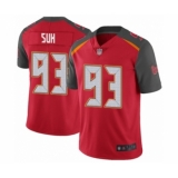 Men's Tampa Bay Buccaneers #93 Ndamukong Suh Red Team Color Vapor Untouchable Limited Player Football Jersey