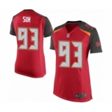 Women's Tampa Bay Buccaneers #93 Ndamukong Suh Game Red Team Color Football Jersey