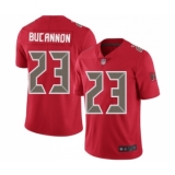 Men's Tampa Bay Buccaneers #23 Deone Bucannon Elite Red Rush Vapor Untouchable Football Jersey