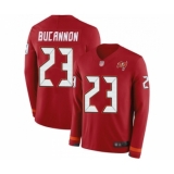 Youth Tampa Bay Buccaneers #23 Deone Bucannon Limited Red Therma Long Sleeve Football Jersey