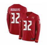 Men's Nike Tampa Bay Buccaneers #32 Jacquizz Rodgers Limited Red Therma Long Sleeve NFL Jersey