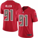 Men Nike Tampa Bay Buccaneers #91 Beau Allen Limited Red Rush Vapor Untouchable NFL Jersey