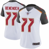 Women Nike Tampa Bay Buccaneers #77 Caleb Benenoch White Vapor Untouchable Limited Player NFL Jersey