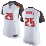Women's Nike Tampa Bay Buccaneers #25 Peyton Barber Game White NFL Jersey