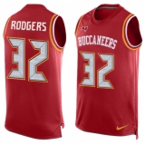 Men's Nike Tampa Bay Buccaneers #32 Jacquizz Rodgers Limited Red Player Name & Number Tank Top NFL Jersey