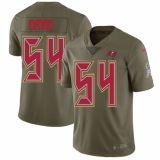 Youth Nike Tampa Bay Buccaneers #54 Lavonte David Limited Olive 2017 Salute to Service NFL Jersey