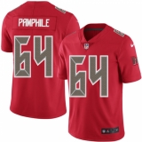 Youth Nike Tampa Bay Buccaneers #64 Kevin Pamphile Limited Red Rush Vapor Untouchable NFL Jersey