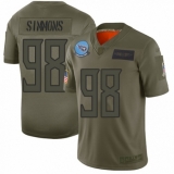 Youth Tennessee Titans #98 Jeffery Simmons Limited Camo 2019 Salute to Service Football Jersey