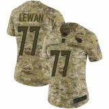 Women's Nike Tennessee Titans #77 Taylor Lewan Limited Camo 2018 Salute to Service NFL Jersey