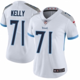 Women Nike Tennessee Titans #71 Dennis Kelly White Vapor Untouchable Limited Player NFL Jersey