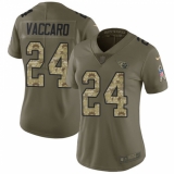 Women Nike Tennessee Titans #24 Kenny Vaccaro Limited Olive Camo 2017 Salute to Service NFL Jersey