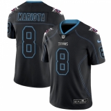 Men's Nike Tennessee Titans #8 Marcus Mariota Limited Lights Out Black Rush NFL Jersey