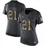 Women's Nike Tennessee Titans #21 Malcolm Butler Limited Black 2016 Salute to Service NFL Jersey