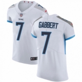 Men's Nike Tennessee Titans #7 Blaine Gabbert White Vapor Untouchable Elite Player NFL Jersey