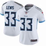 Women's Nike Tennessee Titans #33 Dion Lewis White Vapor Untouchable Elite Player NFL Jersey