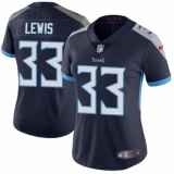 Women's Nike Tennessee Titans #33 Dion Lewis Navy Blue Team Color Vapor Untouchable Elite Player NFL Jersey