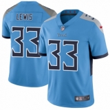 Men's Nike Tennessee Titans #33 Dion Lewis Light Blue Alternate Vapor Untouchable Limited Player NFL Jersey