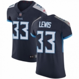 Men's Nike Tennessee Titans #33 Dion Lewis Navy Blue Team Color Vapor Untouchable Elite Player NFL Jersey