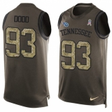 Men's Nike Tennessee Titans #93 Kevin Dodd Limited Green Salute to Service Tank Top NFL Jersey