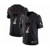 Men's Washington Redskins #7 Dwayne Haskins Limited Black Smoke Fashion Football Jersey
