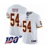 Men's Washington Redskins #54 Mason Foster White Vapor Untouchable Limited Player 100th Season Football Jersey