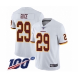 Youth Washington Redskins #29 Derrius Guice White Vapor Untouchable Limited Player 100th Season Football Jersey