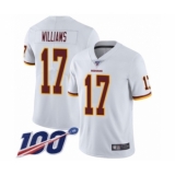 Youth Washington Redskins #17 Doug Williams White Vapor Untouchable Limited Player 100th Season Football Jersey