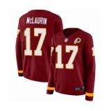 Women's Washington Redskins #17 Terry McLaurin Limited Burgundy Therma Long Sleeve Football Jersey