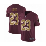 Youth Washington Redskins #23 Bryce Love Burgundy Red Gold Number Alternate 80TH Anniversary Vapor Untouchable Limited Player Football Jersey