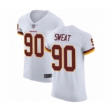 Men's Washington Redskins #90 Montez Sweat White Vapor Untouchable Elite Player Football Jersey