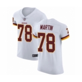 Men's Washington Redskins #78 Wes Martin White Vapor Untouchable Elite Player Football Jersey