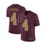 Youth Washington Redskins #4 Case Keenum Burgundy Red Gold Number Alternate 80TH Anniversary Vapor Untouchable Limited Player Football Jerseys