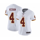 Women's Washington Redskins #4 Case Keenum White Vapor Untouchable Limited Player Football Jerseys