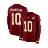 Men's Nike Washington Redskins #10 Paul Richardson Limited Burgundy Therma Long Sleeve NFL Jersey