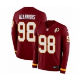 Youth Nike Washington Redskins #98 Matt Ioannidis Limited Burgundy Therma Long Sleeve NFL Jersey