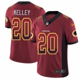 Men's Nike Washington Redskins #20 Rob Kelley Limited Red Rush Drift Fashion NFL Jersey