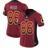 Women's Nike Washington Redskins #86 Jordan Reed Limited Red Rush Drift Fashion NFL Jersey