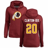 NFL Women's Nike Washington Redskins #20 Ha Clinton-Dix Maroon Name & Number Logo Pullover Hoodie