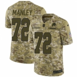 Men's Nike Washington Redskins #72 Dexter Manley Burgundy Limited Camo 2018 Salute to Service NFL Jersey