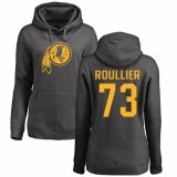 NFL Women's Nike Washington Redskins #73 Chase Roullier Ash One Color Pullover Hoodie