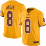 Men's Nike Washington Redskins #8 Kevin Hogan Limited Gold Rush Vapor Untouchable NFL Jersey