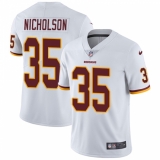 Men's Nike Washington Redskins #35 Montae Nicholson White Vapor Untouchable Limited Player NFL Jersey